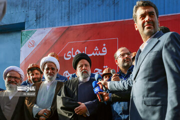 Inauguration de l'usine Zamzam 3, le plus grand producteur de fer spongieux du pays, en présence du président Raïssi