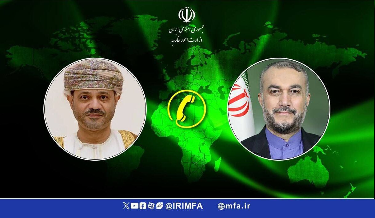 ایران و عمان کے وزرائے خارجہ کی ٹیلی فونی گفتگو
