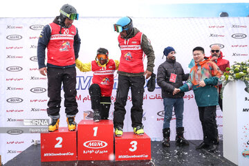 Competiciones de snowboard en la estación de Dizin
