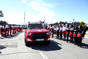 La Media Luna Roja iraní realiza maniobra del plan de Noruz