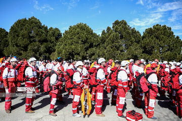 La Media Luna Roja iraní realiza maniobra del plan de Noruz