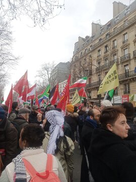 Manifestations aujourd'hui samedi 9 mars 2024 à Paris en soutien à la résistance palestinienne et à Gaza