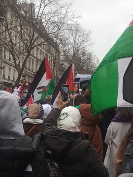 Manifestations aujourd'hui samedi 9 mars 2024 à Paris en soutien à la résistance palestinienne et à Gaza