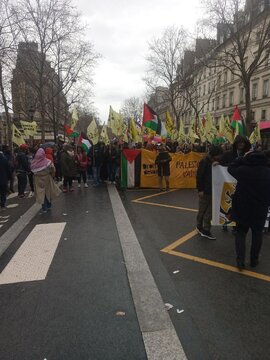 Manifestations aujourd'hui samedi 9 mars 2024 à Paris en soutien à la résistance palestinienne et à Gaza