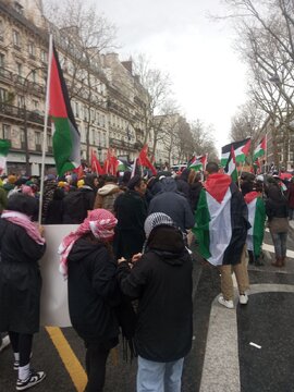 Manifestations aujourd'hui samedi 9 mars 2024 à Paris en soutien à la résistance palestinienne et à Gaza