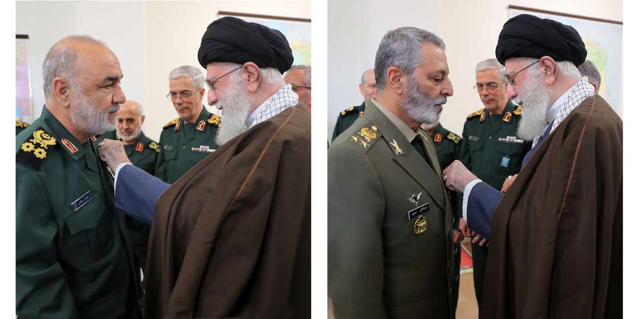Remise de la Médaille Fath (Victoire) aux commandants de l'Armée iranienne et du CGRI
