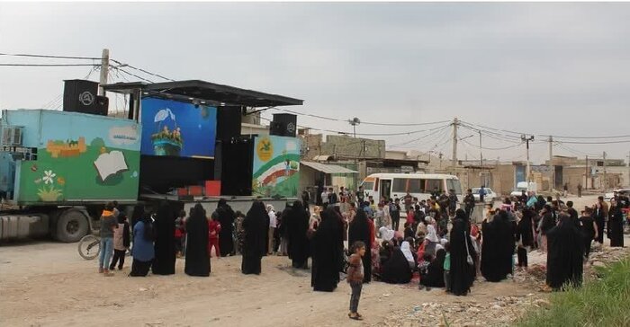 اجرای ۳۱ برنامه متنوع تماشاخانه سیار کانون پرورش فکری کشور در سفر به خوزستان 