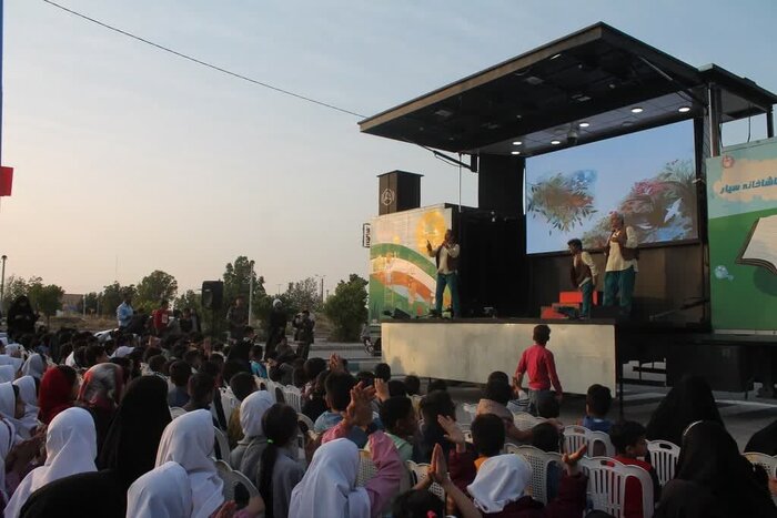 اجرای ۳۱ برنامه متنوع تماشاخانه سیار کانون پرورش فکری کشور در سفر به خوزستان 