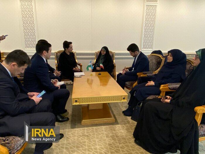 مساعدة الرئيس الايراني تجري محادثات مع رئيسة البرلمان الاوزبكي
