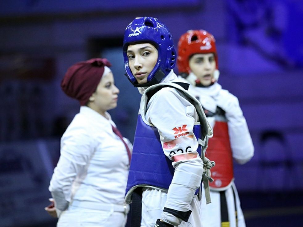 لاعبة تايكواندو إيرانية تحرز التاهل الى الالعاب الأولمبية