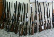 ۱۷۳ قبضه اسلحه از شکارچیان غیرمجاز در اردبیل کشف شد