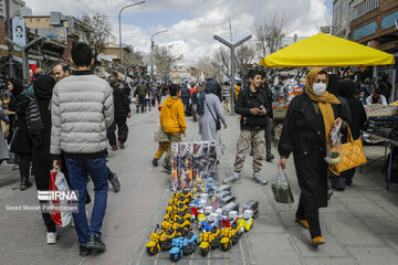 El bazar de Sananday en vísperas del Año Nuevo