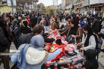 El bazar de Sananday en vísperas del Año Nuevo