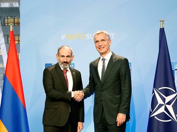 همکاری ارمنستان و ناتو محور مذاکرات پاشینیان- استولتنبرگ