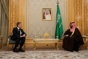 دیدار وزیر خارجه آمریکا با ولیعهد عربستان در جده