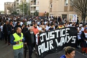 فرانسوی‌ها به کشته شدن یک نوجوان در تصادف با خودروی پلیس اعتراض کردند