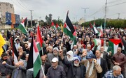 راهپیمایی حمایت از مردم فلسطین در اهواز برگزار شد + فیلم
