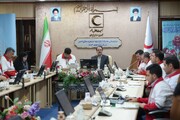 بازدید رئیس سازمان بازرسی از ستاد ملی خدمات هلال احمر در طرح نوروزی