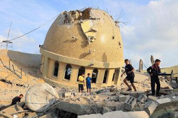 ۱۰۷۰ مسجد غزه توسط صهیونیست‌ها تخریب شده است