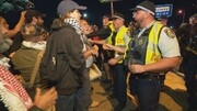 تظاهرات استرالیایی‌ها در اعتراض به پهلو گرفتن کشتی رژیم صهیونیستی در سیدنی