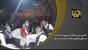 فیلم| حضور پرشور مسافران نوروزی در جشنواره "چل چاپ" زهک