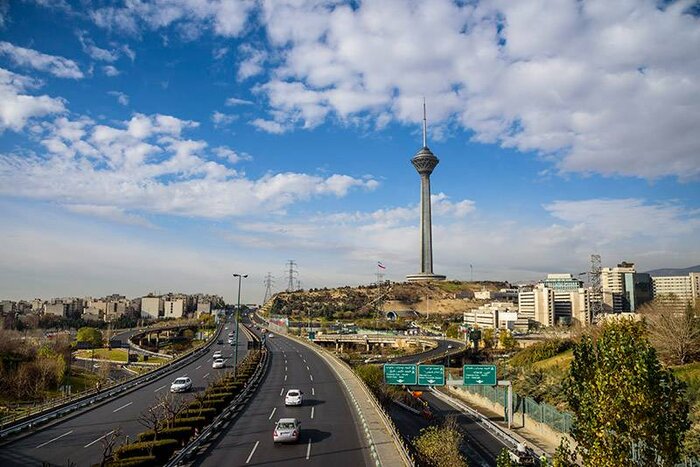 کیفیت هوای تهران در وضعیت سالم