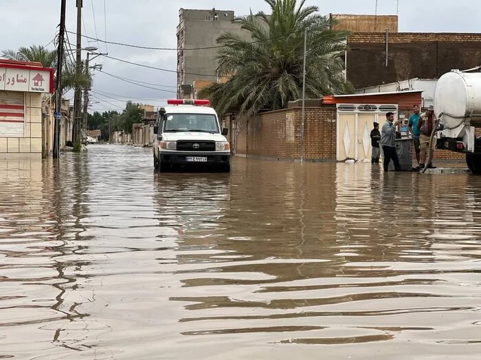 ۱۰ شهرستان خوزستان درگیر آبگرفتگی هستند