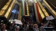 تظاهرات مصری‌ها در حمایت از مردم غزه + فیلم