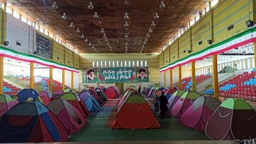 ۲ هزار مسافر نوروزی در کمپ‌های شهرداری آبادان اسکان یافتند