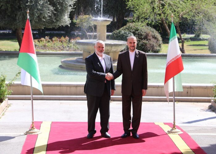 Hamas chief, Iran FM meet in Tehran