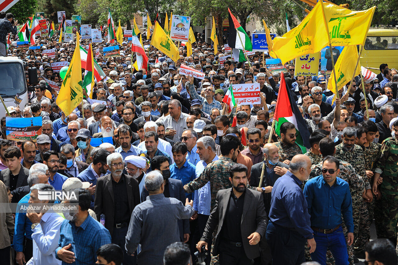 العميد شريف: مسيرات يوم القدس، تحيي القضية الفلسطينية