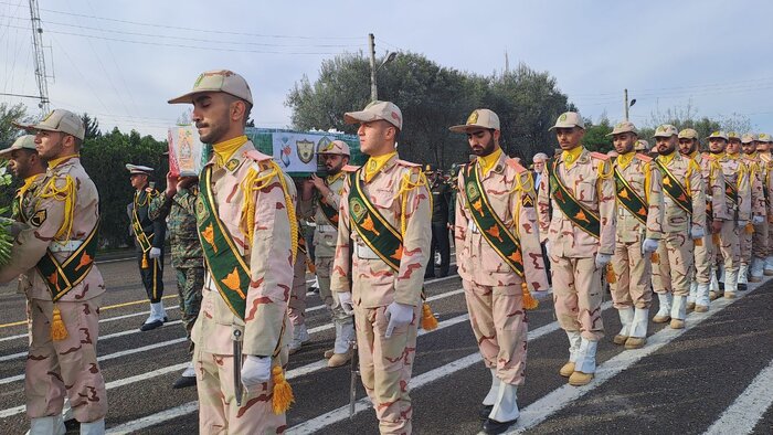 پیکر شهید مرزبانی در گلستان به خاک سپرده شد