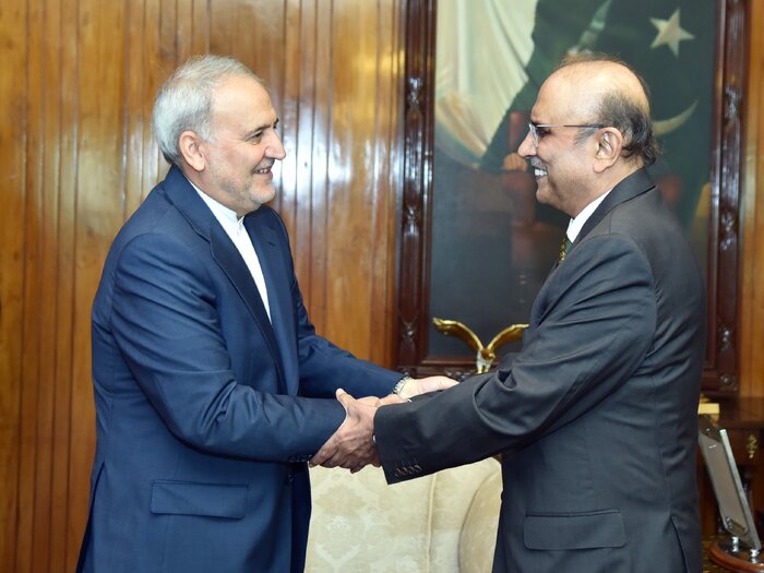 رئیس جمهور پاکستان تقویت روابط اقتصادی با ایران را خواستار شد + فیلم