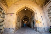 سقف بازار تاریخی حسن‌آباد اصفهان حفاظت اضطراری می‌شود