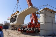 عریض ترین پل بتنی کشور در تبریز به پیشرفت ۵۰ درصدی رسید