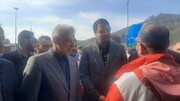 بازدید وزیر راه و رئیس پلیس راهور فراجا از آزاد راه قزوین - رشت