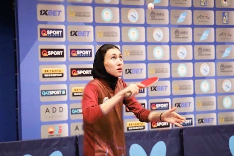 La jeune Iranienne a terminé deuxième au ping-pong libanais