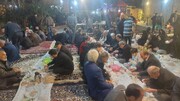 ضیافت افطار موسسه ملائک درشب شهادت علی (ع) به یاد اردوگاه و اسارت/ کاشت درخت به نام خیرین