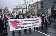 Manifestaciones en Marsella en apoyo a palestina