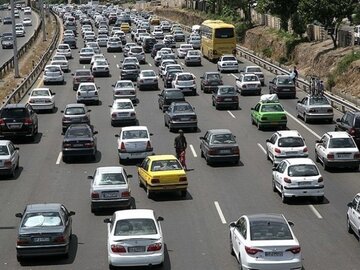 افزایش ۱۳ درصدی تردد خودروها در قزوین نسبت به سال گذشته