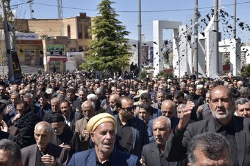 فیلم/ عزاداری مردم ایلام در تاسوعای حسینی