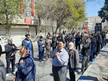 حرکت دسته‌های عزاداری شهریار در روز شهادت امام علی(ع)/ تشییع شهید گمنام