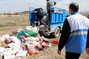 افزون بر هشت تن مواد غذایی غیربهداشتی در خراسان‌شمالی نابود شد