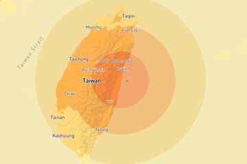 زمین لرزه تایوان ۷ کشته و صدها زخمی بر جای گذاشت