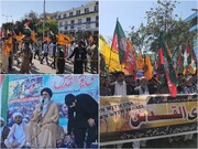 جلوه‌هایی از راهپیمایی‌ مردم پاکستان در روز جهانی قدس + فیلم