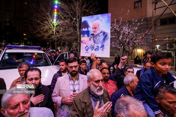 Ceremonia de despedida de los mártires del ataque terrorista al Consulado de Irán en Siria