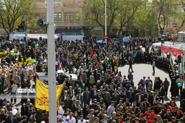 El pueblo de Tabriz sale a las calles en el Día Mundial de Al-Quds