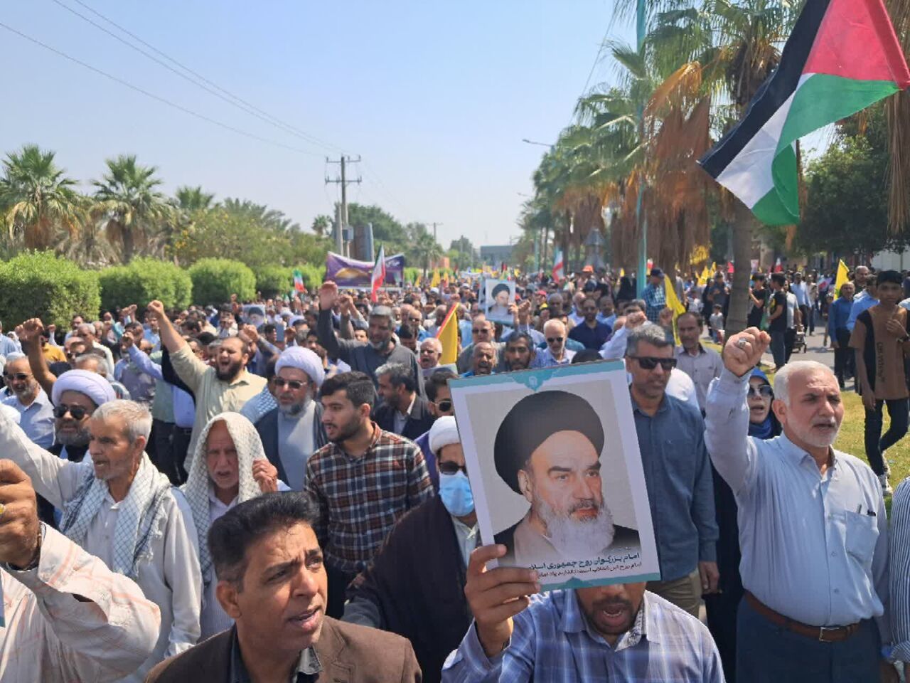 راهپیمایی باشکوه روز جهانی قدس با حضور گسترده مردم ساحل‌نشین بندرعباس