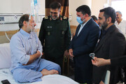 استاندار یزد از مجروحان حادثه تروریستی سیستان و بلوچستان عیادت کرد