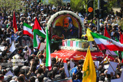 Iran : la cérémonie funéraire du général martyr Mohammad Reza Zahedi à Ispahan